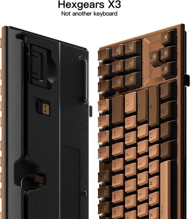 Alt view image 5 of 7 - HYEKU TKL 2.4ghz Wireless Mechanical Keyboard with Red Kailh Box Switches, Ducky Pink Tenkeyless Compact Keyboard for Gaming, Typing, Ergonomic 87-Key Typewriter Keyboard with Wrist Rest