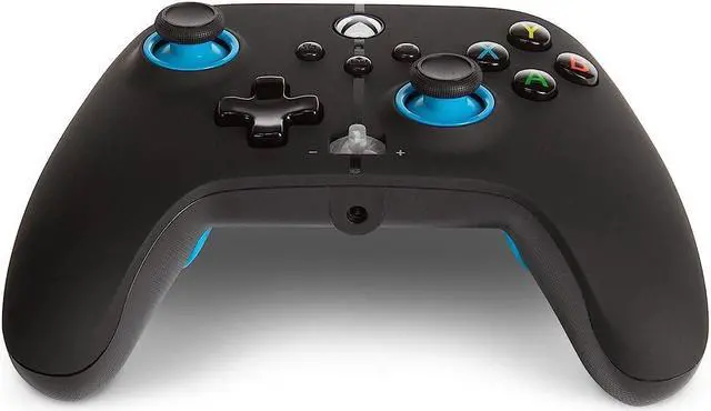 Alt view image 6 of 6 - PowerA Enhanced Wired Controller for Xbox Series X|S - Blue Hint, gamepad, wired video game controller, gaming controller, Xbox Series X|S