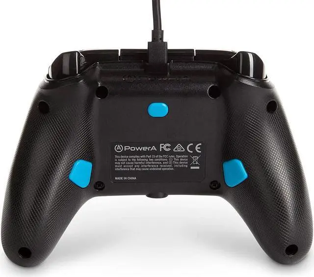 Alt view image 4 of 6 - PowerA Enhanced Wired Controller for Xbox Series X|S - Blue Hint, gamepad, wired video game controller, gaming controller, Xbox Series X|S