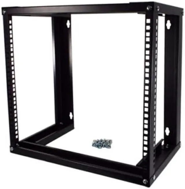 Main image of 19 Inch Open Frame 9U Wall Mount Network Rack Cabinet, 18 Inches Deep