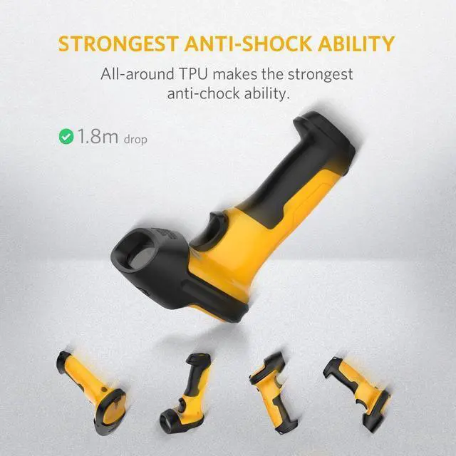 Alt view image 4 of 7 - Inateck 1D Barcode Scanner Barcode Reader Wireless 2.4GHz Adapter Auto Scanning