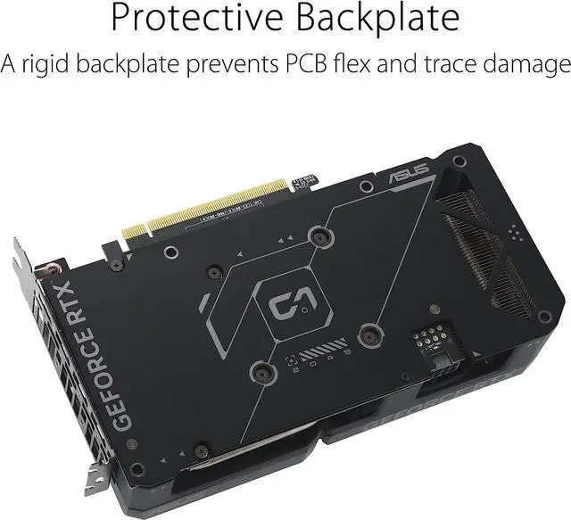 Alt view image 6 of 11 - ASUS Dual GeForce RTX 4060 OC Edition 8GB GDDR6 (PCIe 4.0, 8GB GDDR6, DLSS 3, HDMI 2.1a, DisplayPort 1.4a, 2.5-Slot Design, Axial-tech Fan Design, 0dB Technology, and More)