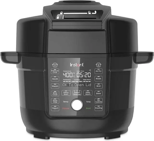 Main image of Instant Pot Duo Crisp Ultimate Lid, 13-in-1 Air Fryer and Pressure Cooker Combo, Sauté, Slow Cook, Bake, Steam, Warm, Roast, Dehydrate, Sous Vide, & Proof, App With Over 800 Recipes, 6.5 Quart