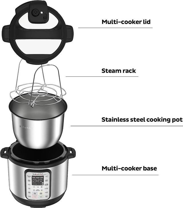 Alt view image 7 of 7 - Instant Pot Duo Plus 9-in-1 Electric Pressure Cooker, Slow Cooker, Rice Cooker, Steamer, Sauté, Yogurt Maker, Warmer & Sterilizer, Includes Free App with over 1900 Recipes, Stainless Steel, 6 Quart