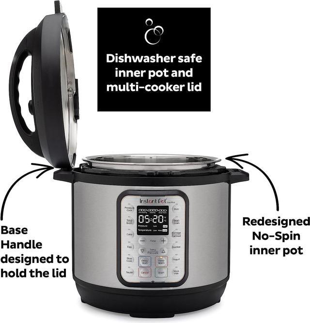 Alt view image 6 of 7 - Instant Pot Duo Plus 9-in-1 Electric Pressure Cooker, Slow Cooker, Rice Cooker, Steamer, Sauté, Yogurt Maker, Warmer & Sterilizer, Includes Free App with over 1900 Recipes, Stainless Steel, 6 Quart