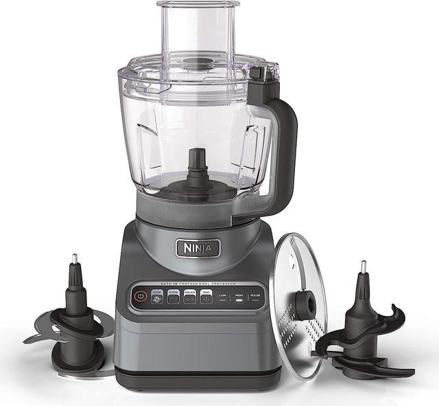 Ninja Professional Plus Food Processor, 1000 Peak Watts, 4 Functions for  Chopping, Slicing, Purees & Dough with 9-Cup Processor Bowl, 3 Blades, Food  Chute & Pusher, Silver 
