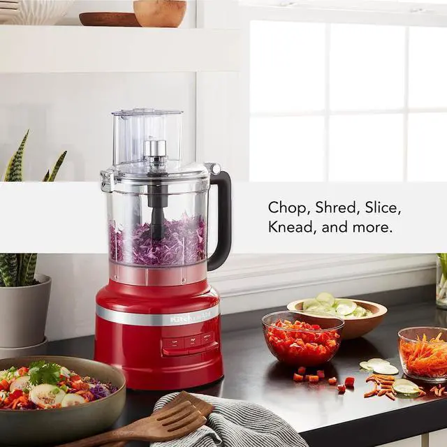Alt view image 3 of 5 - KitchenAid 13-Cup Food Processor,  Empire Red