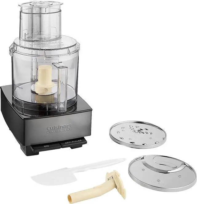 Alt view image 2 of 5 - Cuisinart 14 Cup Food Processor, Includes Stainless Steel Standard Slicing Disc (4mm), Medium Shredding Disc, & Stainless Steel Chopping/Mixing Blade Black