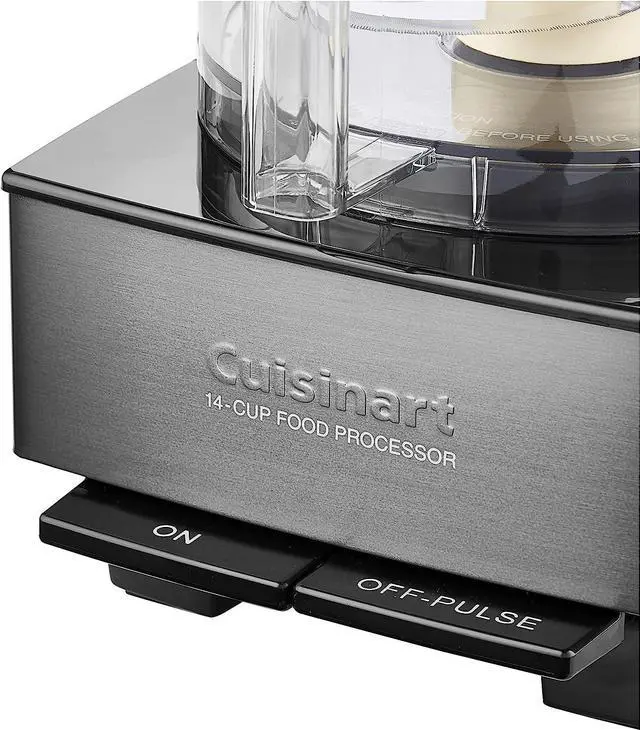 Alt view image 4 of 5 - Cuisinart 14 Cup Food Processor, Includes Stainless Steel Standard Slicing Disc (4mm), Medium Shredding Disc, & Stainless Steel Chopping/Mixing Blade Black