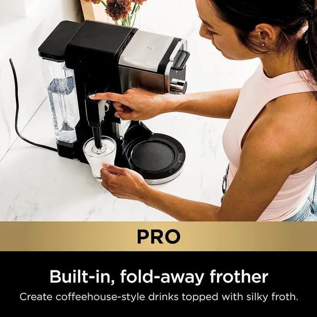 Alt view image 4 of 7 - Ninja DualBrew Pro Specialty Coffee System, Single-Serve, Compatible with K-Cups & 12-Cup Drip Coffee Maker, with Permanent Filter, Black