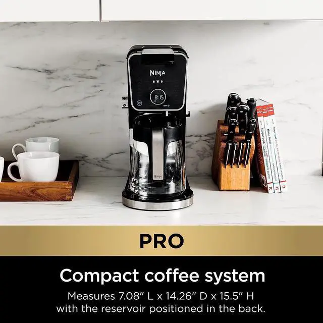 Alt view image 7 of 7 - Ninja DualBrew Pro Specialty Coffee System, Single-Serve, Compatible with K-Cups & 12-Cup Drip Coffee Maker, with Permanent Filter, Black