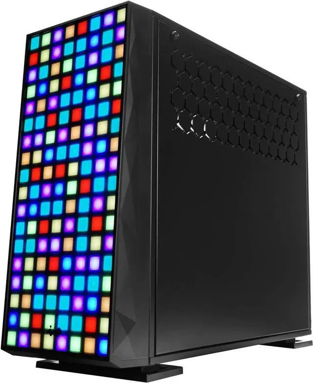 Alt view image 7 of 7 - IN WIN 309 Addressable RGB Front Panel - Tempered Glass Side Panel - ATX Mid Tower Gaming Computer Chassis Case