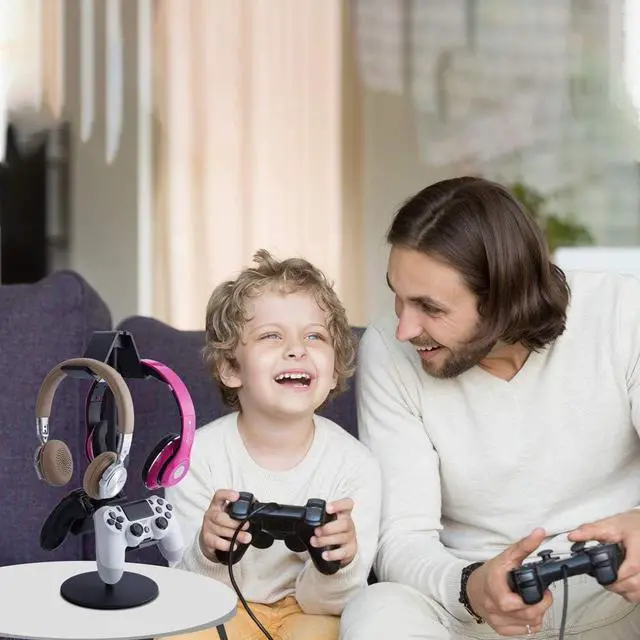 Alt view image 3 of 5 - Controller Holder, fes Game Controller Stand Holder Storage Organizer Gamepad with Multiple Adjustable Height and Direction Brackets Compatible for Xbox ONE 360 Switch PS4 STEAM PC Nintendo Stander