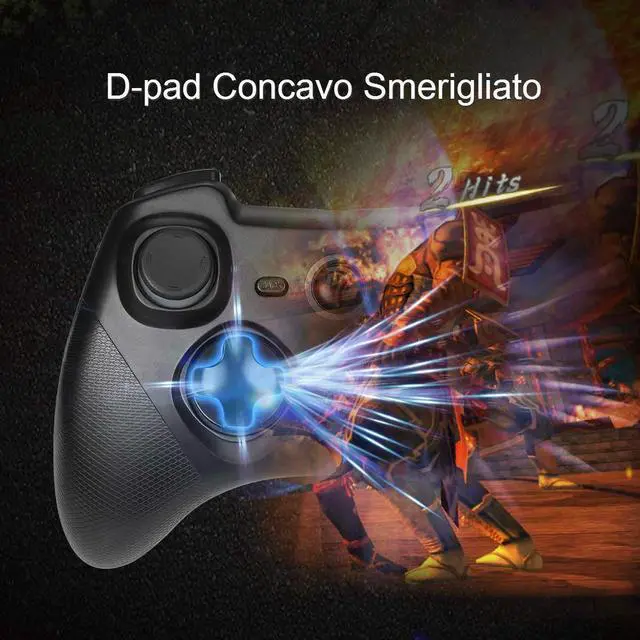 Alt view image 7 of 7 - EasySMX Wireless Gaming Controller for Windows 7 8 10 11 PC/PS3/Android/Switch/Steam Deck, Dual-Vibrate Gamepad Joystick Computer Game Controller With Turbo, 14 Hours Working Battery DARK BLACK