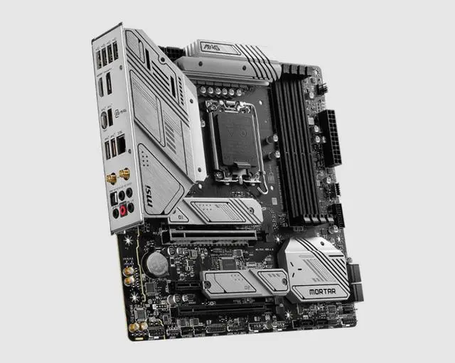 Alt view image 4 of 5 - MSI MAG B760M MORTAR MAX WIFI Gaming Motherboard (Supports 12th/13th Gen Intel Processors, LGA 1700, DDR4, PCIe 5.0, M.2, 2.5Gbps LAN, USB 3.2 Gen2, Wi-Fi 6E, mATX)