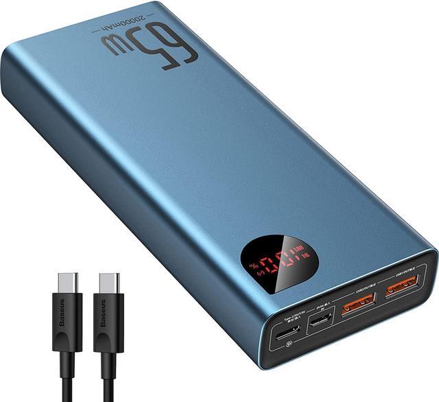 Main image of Baseus Power Bank, 65W 20000mAh Laptop Portable Charger, Fast Charging USB C 4-Port PD3.0 Battery Pack for MacBook Dell XPS IPad iPhone 14/13/12 Pro Mini Samsung Switch