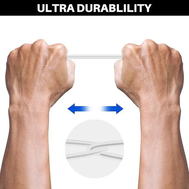 Alt view image 6 of 6 - Cat 6 Ethernet Cable 200 Feet, Cat 6 Internet Cable, Cat6 Patch Cable, Network, LAN, Snagless RJ45 Cord, Supports Cat6/ Cat5e/ Cat5, White Cable (with 15 Cable Ties and a RJ45 Coupler)