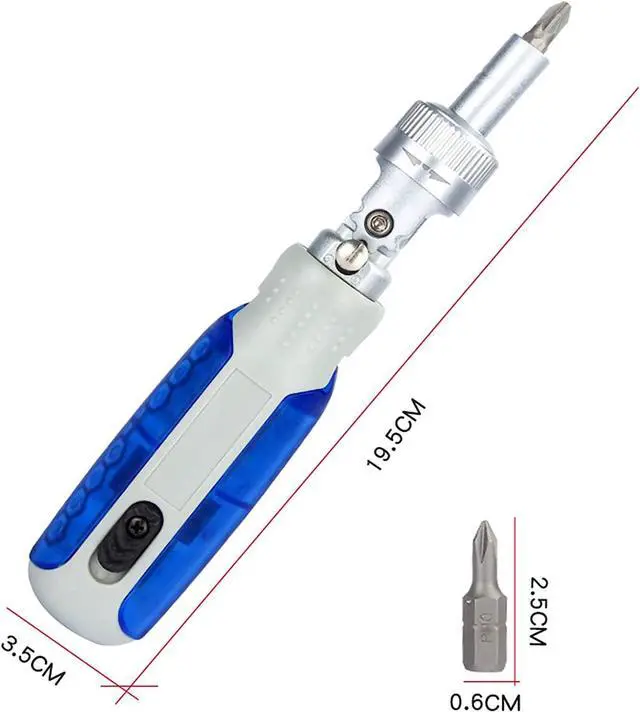 Alt view image 7 of 7 - Ratchet Screwdriver Set 14 in 1 Ratchet and Adjustable Rotary Angle Screwdriver Set, Multifunctional Magnetic Screwdriver Professional Screwdriver Repair Tool Set for DIY, Home, Repair Work