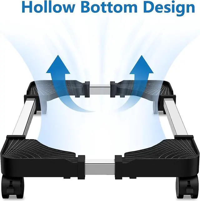 Alt view image 6 of 7 - Computer Tower Stand - Adjustable PC Stand for Most Desktop Towers - Elevate and Organize Your Computer Tower with Desktop Stand - Mobile CPU Stand PC Holder PC Cart PC Riser for Gamers and Students