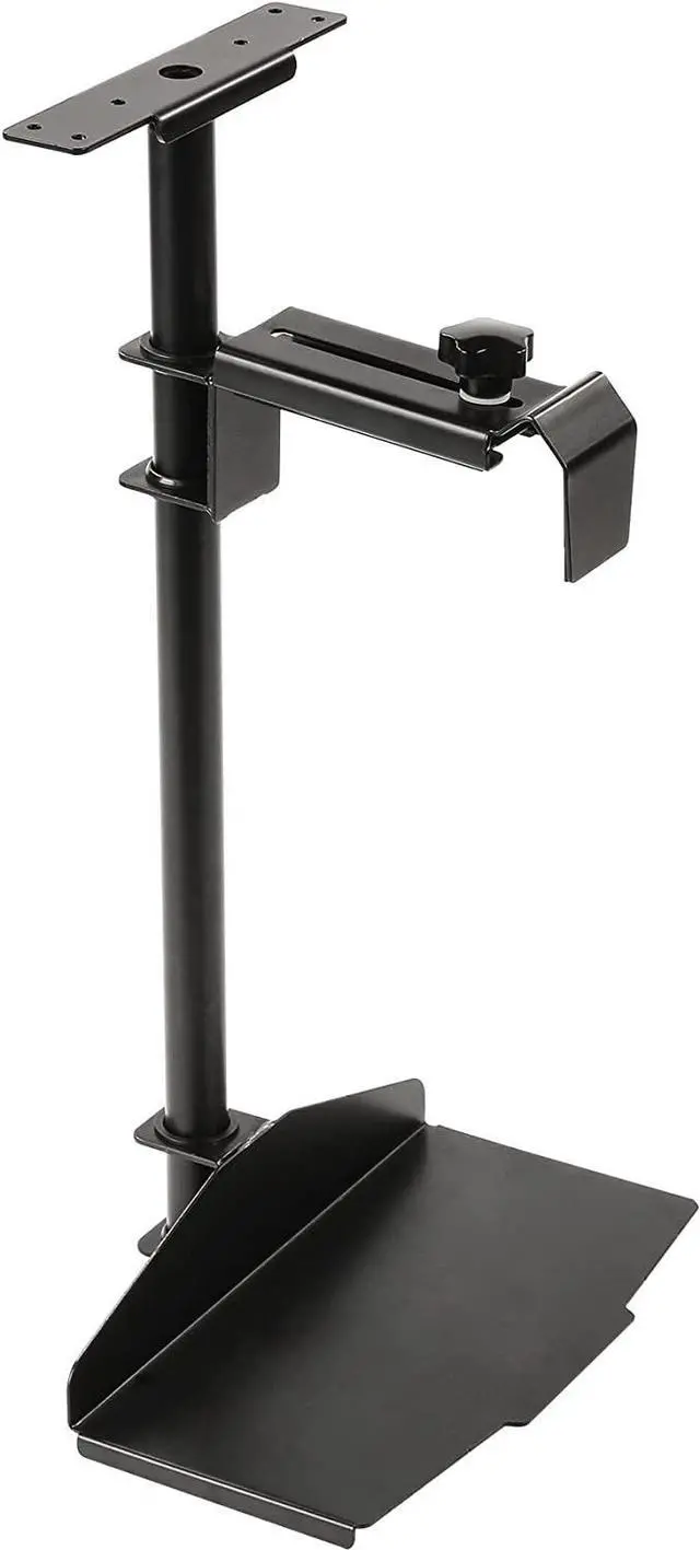 Main image of CPU Holder Under Desk Mount, Computer Tower Holder 360° Swivel Height & Width Adjustable, Holds up to 44 lbs, Fits Most Computer Tower, Black