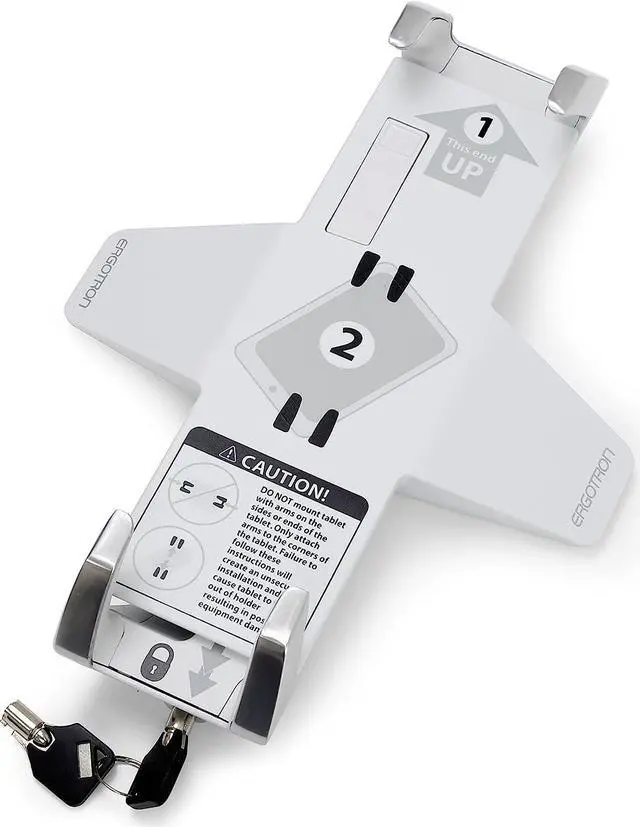 Main image of Ergotron  Lockable Tablet Mount  for Notebook and Tablet Screens up to 13 Inches  Add-on for VESA Monitor Arms