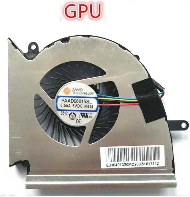 Alt view image 2 of 3 - PAAD06015SL For MSI GE75 GP75 GL75 WE75 VR MS-17E2 N414 N417 CPU&GPU Cooling Fan