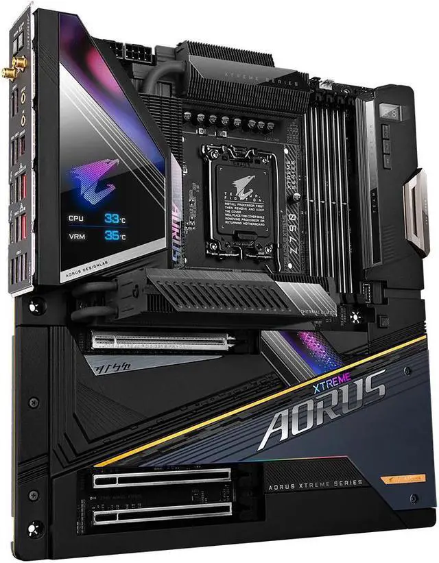 Alt view image 3 of 6 - GIGABYTE Z790 AORUS XTREME (LGA 1700/ Intel Z790/ EATX/ DDR5/ M.2/ PCIe 5.0/20+1+2 Phases Digital Power Design/ USB 3.2 Gen2X2 Type-C/Intel WiFi 6E/ 10GbE LAN/Q-Flash Plus/EZ-Latch Plus/Motherboard)