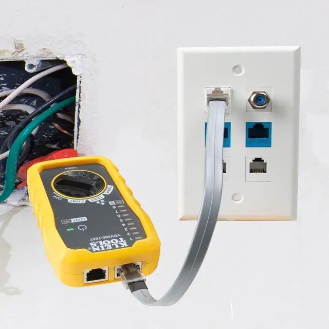 Alt view image 6 of 7 - Klein Tools VDV500-705 Tone Generator and Probe Kit, Wire Tracer and Tester with Probe Includes Alligator Clips and RJ11 / RJ12 / RJ45 Plug