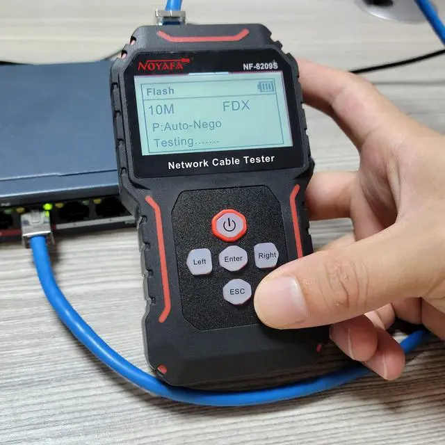 Alt view image 6 of 6 - Upgrade Advanced Network Cable Tester with PoE& NCV,Cable Length Test,Port Flashing,Multifunction Anti Interference Scanning Modes Wire Tracker