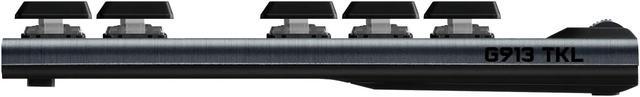 Alt view image 4 of 5 - Logitech G913 TKL Lightspeed Wireless Ultra-thin Mechanical Gaming Keyboard, GL-C Blue Switch Low Profile Switch Options, Lightsync RGB, G Key Programmable (Tactile & Clicky)
