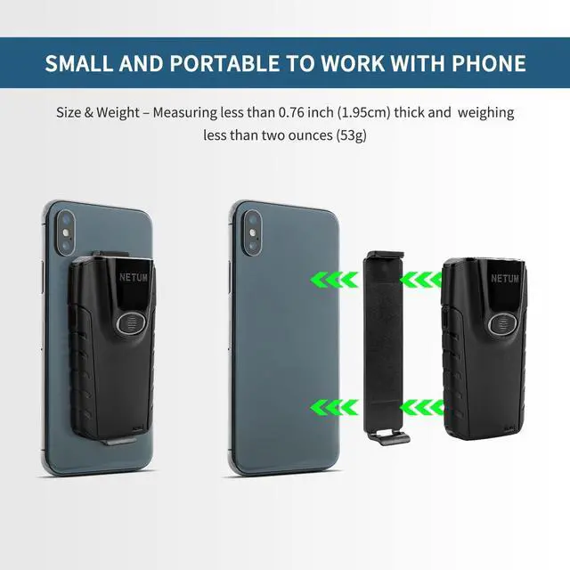 Alt view image 4 of 7 - Bluetooth 2D Barcode Scanner, 3-in-1 Small Portable QR Bar Code Reader Automatic Wireless Gun Scan Back Clip Work with Tablet iOS Android Windows MacOS for Warehouse Inventory POS