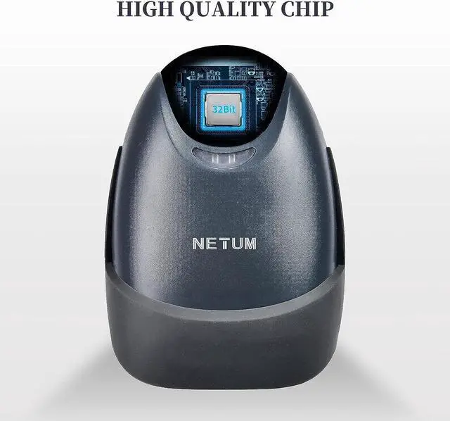 Alt view image 3 of 6 - NETUM USB Barcode Scanner with Stand Wired Handheld Bar Code Reader 1D CCD Scanner Gun for Supermarket, Convenience Store, Warehouse -M3S
