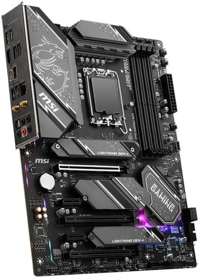Alt view image 4 of 5 - MSI Z790 GAMING WIFI D5 (LGA1700,DDR5, DrMOS 12+1+1 Enhanced Power Design ,PCIe 4.0, 3x M.2, 2.5Gbps LAN, Front USB 3.2 Gen2 Type-C, Wi-Fi 6E, ATX)