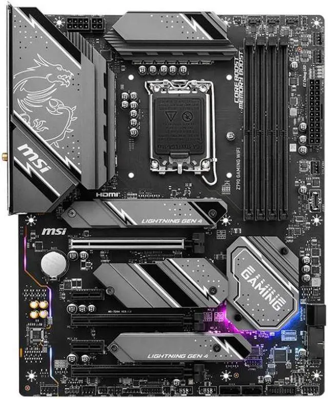 Alt view image 2 of 5 - MSI Z790 GAMING WIFI D5 (LGA1700,DDR5, DrMOS 12+1+1 Enhanced Power Design ,PCIe 4.0, 3x M.2, 2.5Gbps LAN, Front USB 3.2 Gen2 Type-C, Wi-Fi 6E, ATX)