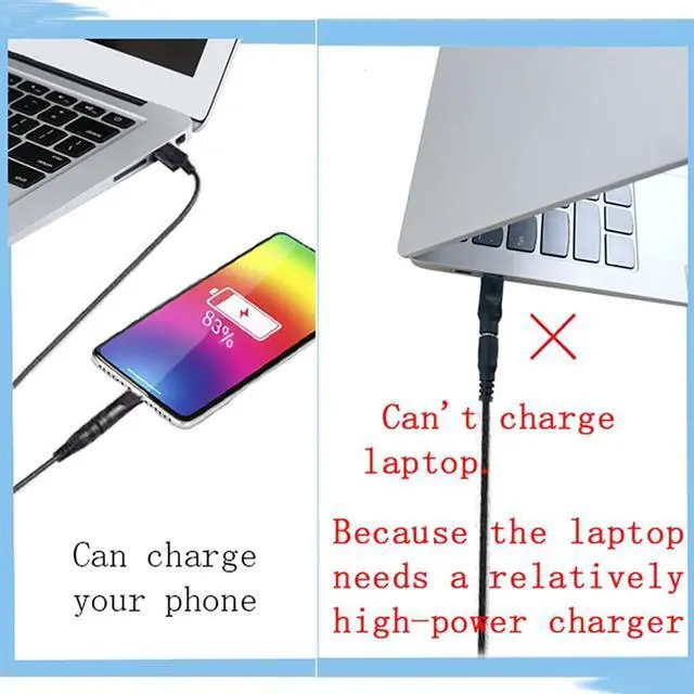 Alt view image 7 of 7 - USB to DC 5V Power Cord, Universal DC 5.5x2.1mm Plug Jack Charging Cable with 10 Connector Tips(5.5x2.5, 4.8x1.7, 4.0x1.7, 4.0x1.35, 3.5x1.35, 3.0x1.1, 2.5x0.7, Micro USB, Type-C, Mini USB) 5FT