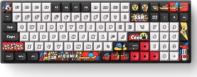 iQunix F97 Graffiti Diary Gaming Keyboard, 96% Layout 100 Keys 2.4