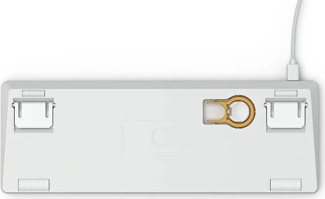 Alt view image 5 of 5 - Glorious Custom Gaming Keyboard - GMMK 60% Percent Compact - USB C Wired Mechanical Keyboard - RGB Hot Swappable Switches & Keycaps - Silver/White Metal Top Plate