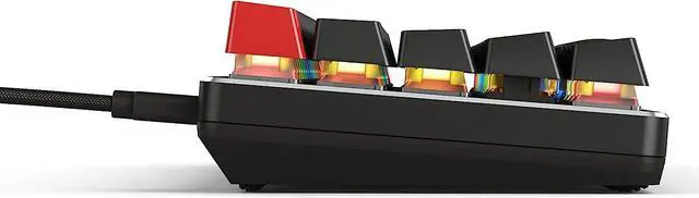 Alt view image 3 of 4 - Glorious Custom Gaming Keyboard - GMMK 60% Percent Compact - USB C Wired Mechanical Keyboard - RGB Hot Swappable Switches & Keycaps - Black Metal Top Plate
