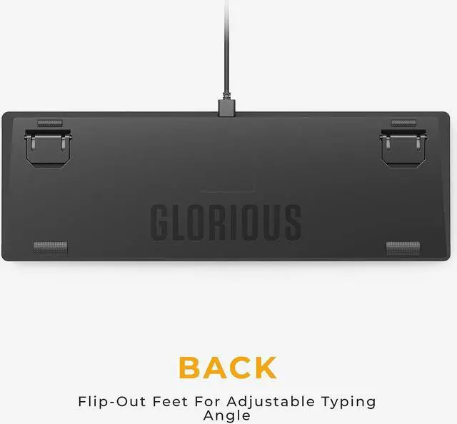 Alt view image 6 of 7 - Glorious GMMK2 - Hot Swappable Mechanical Keyboard - Black - 96% Full Size Wired Keyboard - Low-Profile - Cherry Mx Style Switches - Double Shot Keycaps & Linear Switches - PC Gaming Setup Accessories
