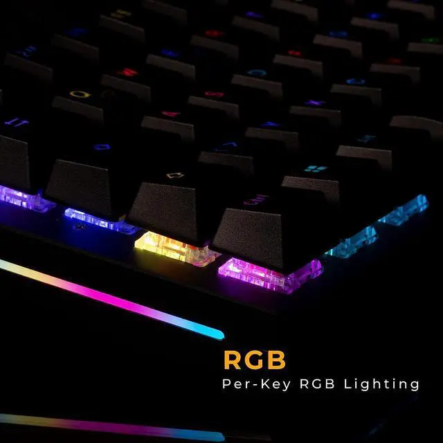 Alt view image 5 of 7 - Glorious GMMK2 - Hot Swappable Mechanical Keyboard - Black - 96% Full Size Wired Keyboard - Low-Profile - Cherry Mx Style Switches - Double Shot Keycaps & Linear Switches - PC Gaming Setup Accessories