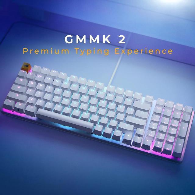 Glorious GMMK2 - Hot Swappable Mechanical Keyboard - White - 96