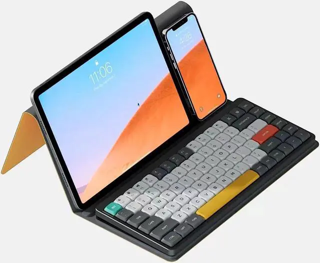 Alt view image 3 of 3 - NUPHY Air75 Exclusive Leather Keyboard Case-Yellow