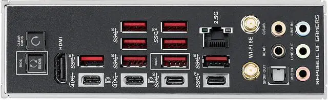 Alt view image 5 of 5 - ASUS ROG Crosshair X670E Hero (WiFi 6E) Socket AM5 (LGA 1718) Ryzen 7000 Gaming Motherboard(18+2 Power Stages,PCIe® 5.0, DDR5,5xM.2 Slots,Front-Panel USB 3.2 Gen 2x2, USB4®, Wi-Fi 6E)