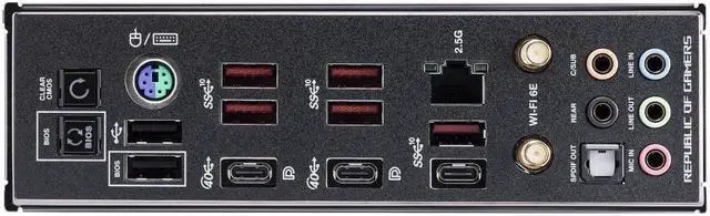 Alt view image 5 of 7 - ASUS ROG CROSSHAIR X670E GENE (AM5, AMD X670,micro-ATX ,DDR5, 3 x M.2 slots 4 x SATA
6Gb/s ports, 2.5Gb Ethernet ,Wi-Fi 6E, USB 3.2 Gen 2 Type-C USB4, EZ Flash ,Aura Sync )
