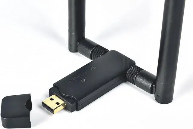 Alt view image 2 of 3 - Panda Wireless PAU0D AC1200 Wireless AC USB Adapter w/Dual Antennas - Windows 7/8/10/11/2019/2022, MXLinux, EndeavourOS, Mint, Ubuntu, Fedora, openSUSE, Rocky, Zorin, Kali Linux and Raspbian