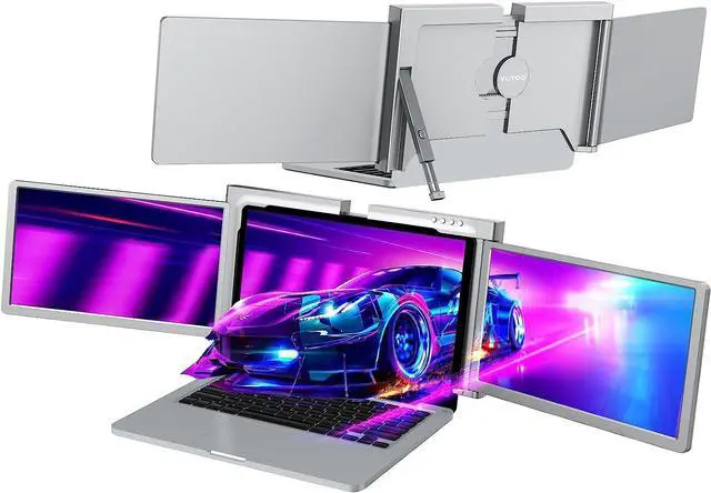 Main image of Triple Laptop Screen Extender,[M1/M2/Windows] [Only 1 Cable to Connect],Laptop Monitor Extender for Mac/Windows, 1080P |16:9 | FHD IPS | Dual Monitor, Powered by Type-C/USB, for 13-16 Laptops