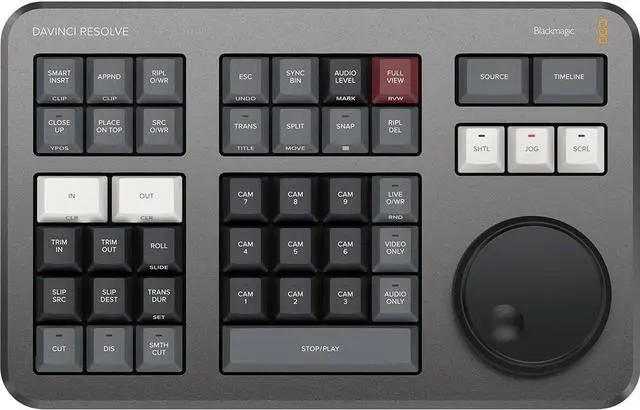 Main image of BLACKMAGIC DESIGN Davinci Resolve Speed Editor (DV/RES/BBPNLMLEKA) Editor Only