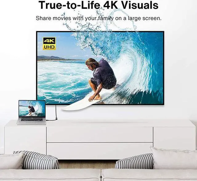 Alt view image 3 of 7 - Active DisplayPort to HDMI Adapter, 4K@60Hz Unidirectional DP to HDMI Adapter, [Updated New Model], Display Port to HDMI Compatible for HP, ThinkPad, AMD, NVIDIA, Desktop and More - Grey