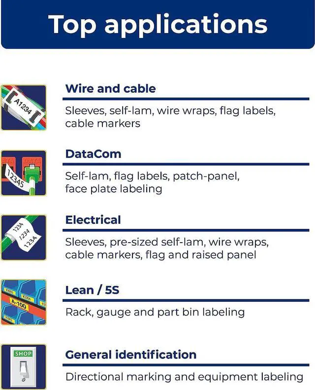 Alt view image 5 of 6 - Brady M211 Portable Bluetooth Monochrome Label Printer