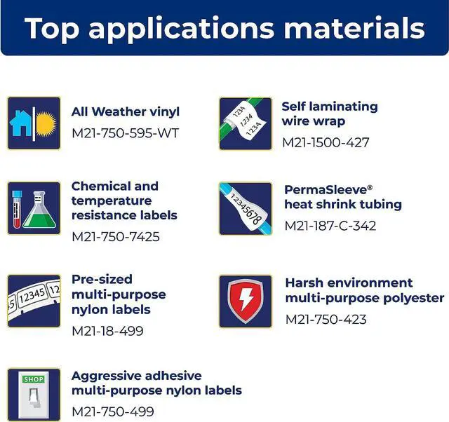 Alt view image 6 of 6 - Brady M211 Portable Bluetooth Monochrome Label Printer